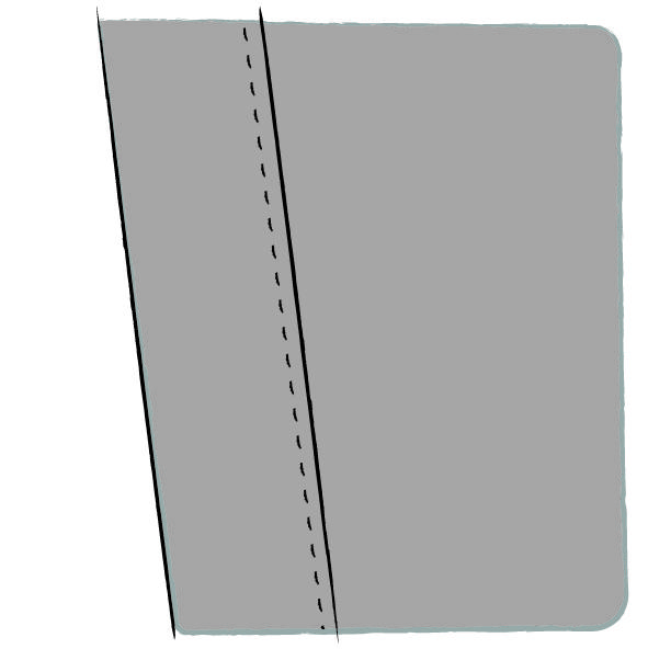 Diagram of stage curtain finishes: hem by Azur Scenic
